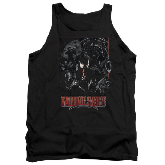 Falling Skies Collage Mens Tank Top Shirt Black