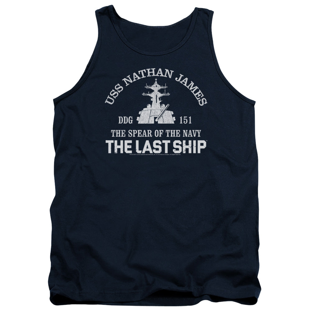 Last Ship Open Water Mens Tank Top Shirt Navy