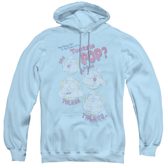 Tootsie Roll Three Mens Hoodie Light Blue