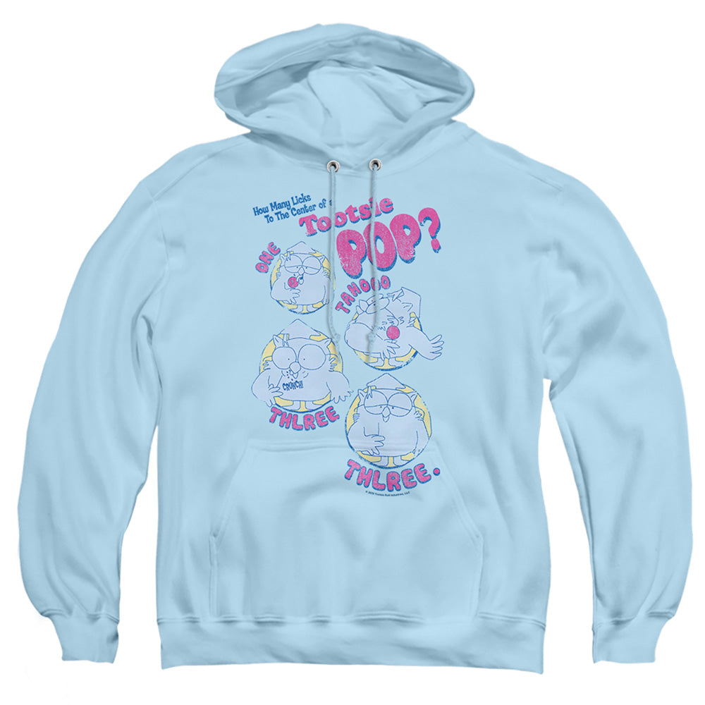 Tootsie Roll Three Mens Hoodie Light Blue