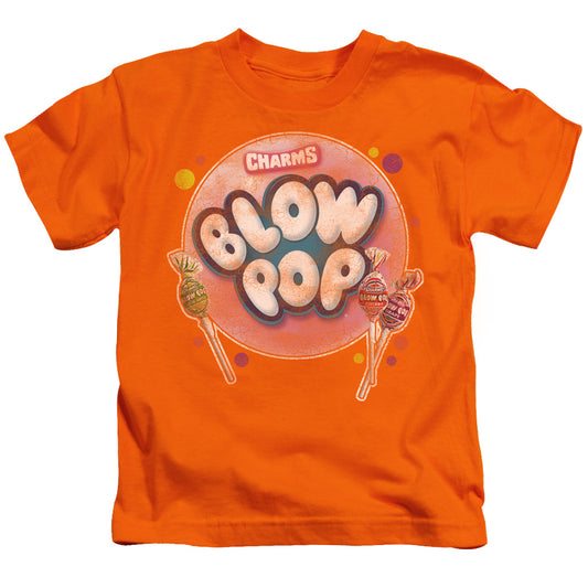 Tootsie Roll Blow Pop Bubble Juvenile Kids Youth T Shirt Orange