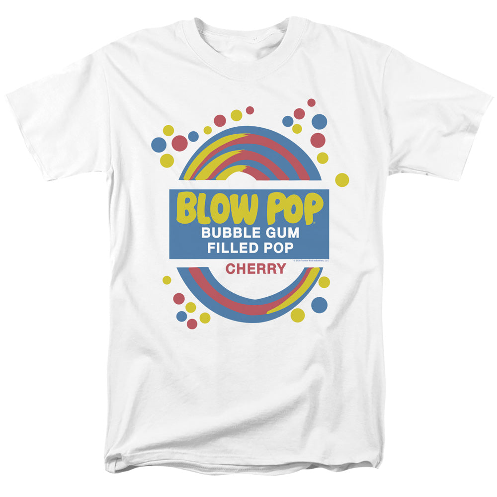 Tootsie Roll Blow Pop Label Mens T Shirt White