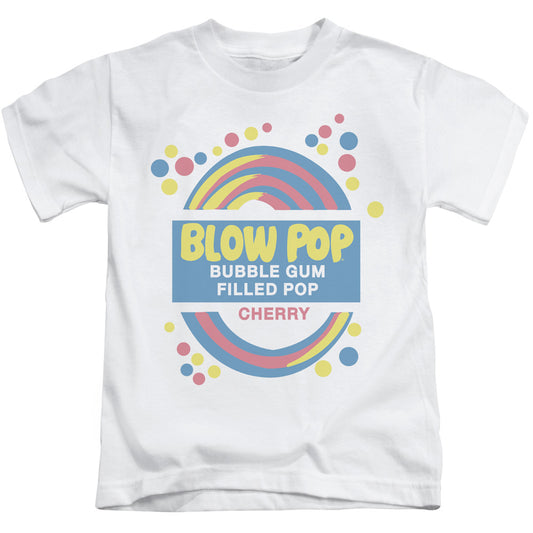 Tootsie Roll Blow Pop Label Juvenile Kids Youth T Shirt White