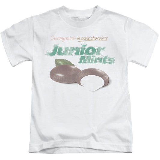 Tootsie Roll Junior Mints Logo Juvenile Kids Youth T Shirt White