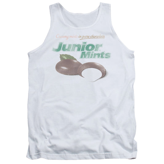 Tootsie Roll Junior Mints Logo Mens Tank Top Shirt White