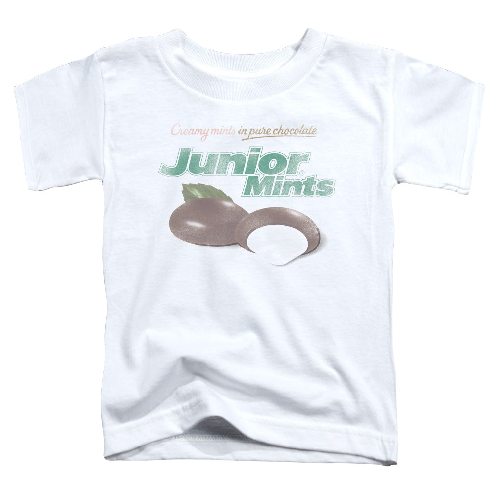 Tootsie Roll Junior Mints Logo Toddler Kids Youth T Shirt White