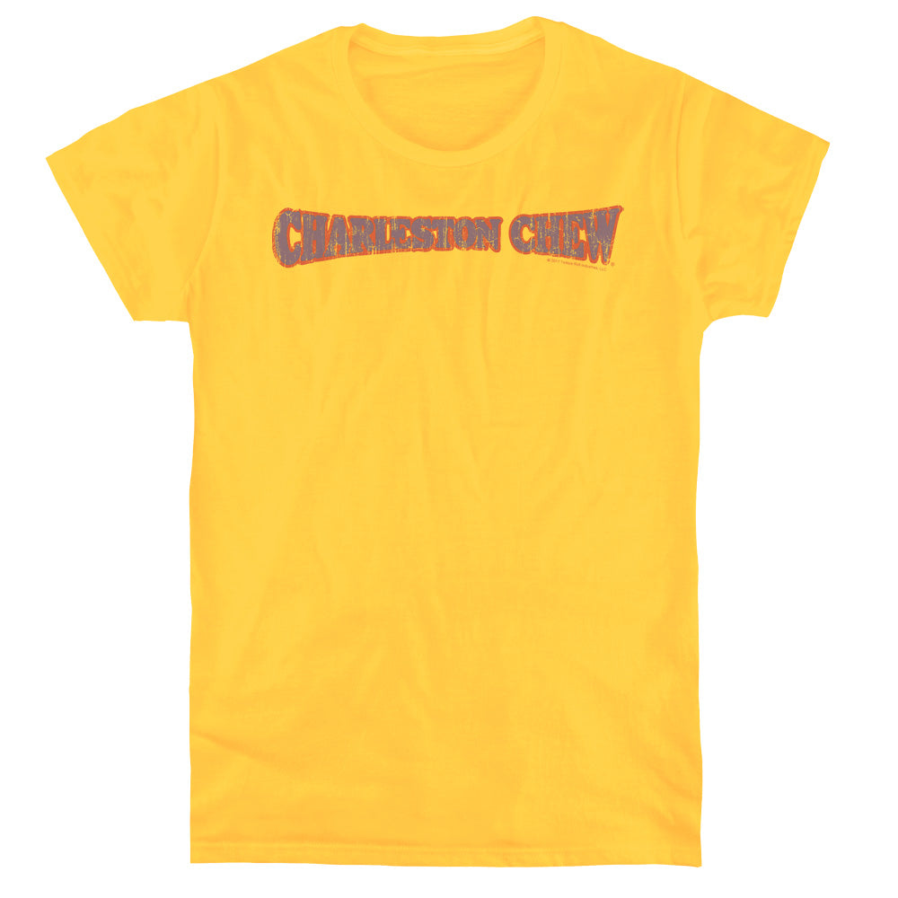 Tootsie Roll Charleston Chew Logo Womens T Shirt Yellow