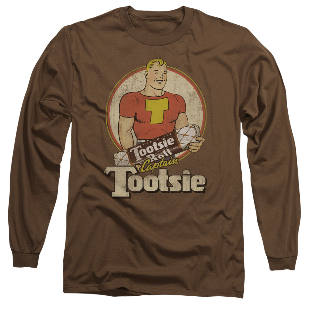 Tootsie Roll Captain Tootsiemens Long Sleeve Shirt Coffee