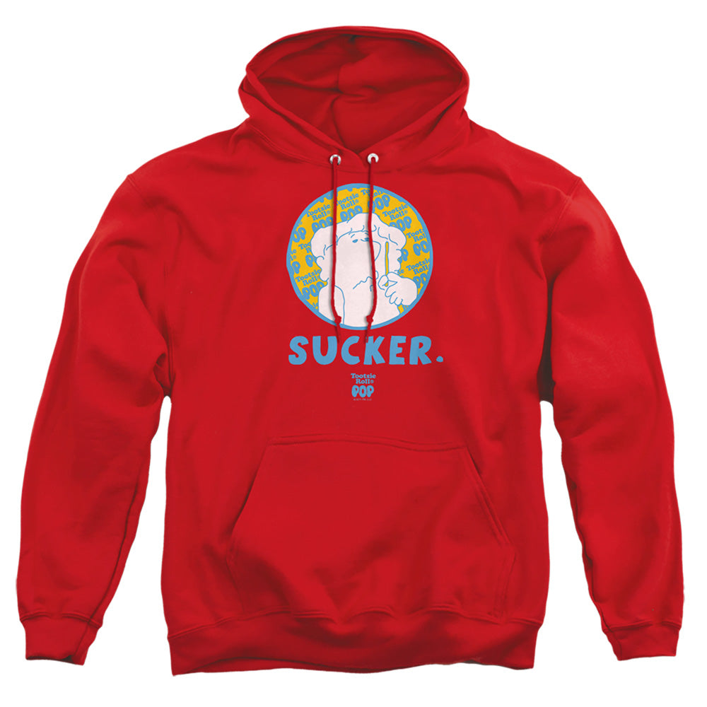 Tootsie Roll Sucker Mens Hoodie Red