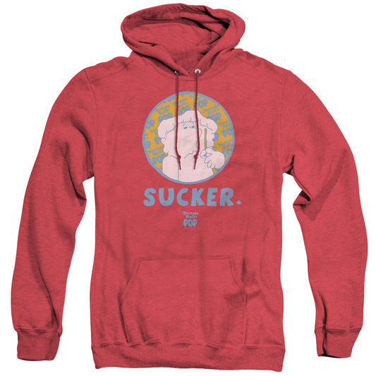 Tootsie Roll Sucker Heather Mens Hoodie Red