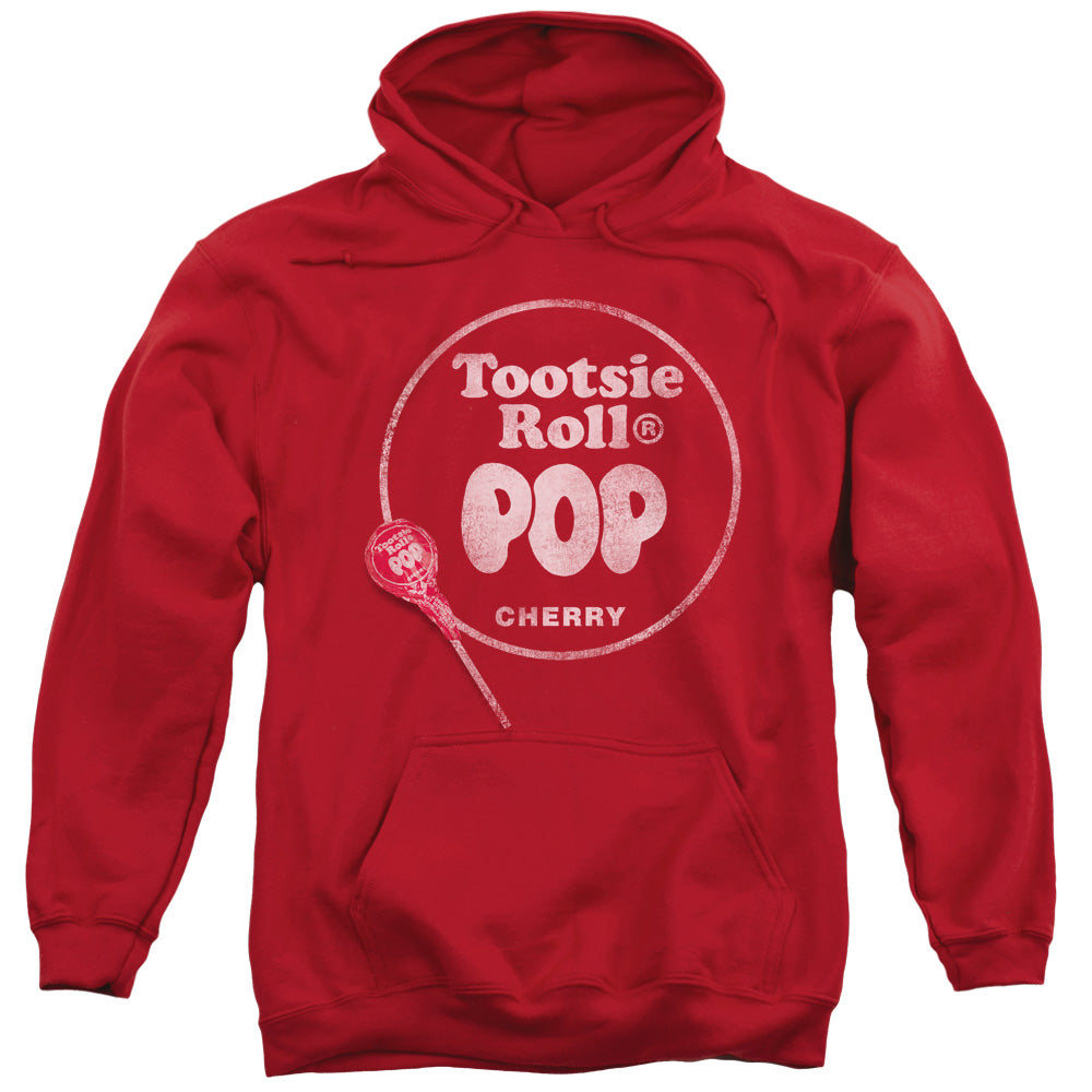 Tootsie Roll Tootsie Roll Pop Logo Mens Hoodie Red