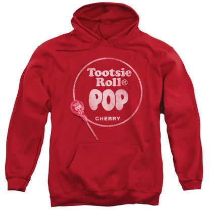 Tootsie Roll Tootsie Roll Pop Logo Mens Hoodie Red