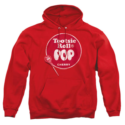 Tootsie Roll Tootsie Roll Pop Logo Mens Hoodie Red