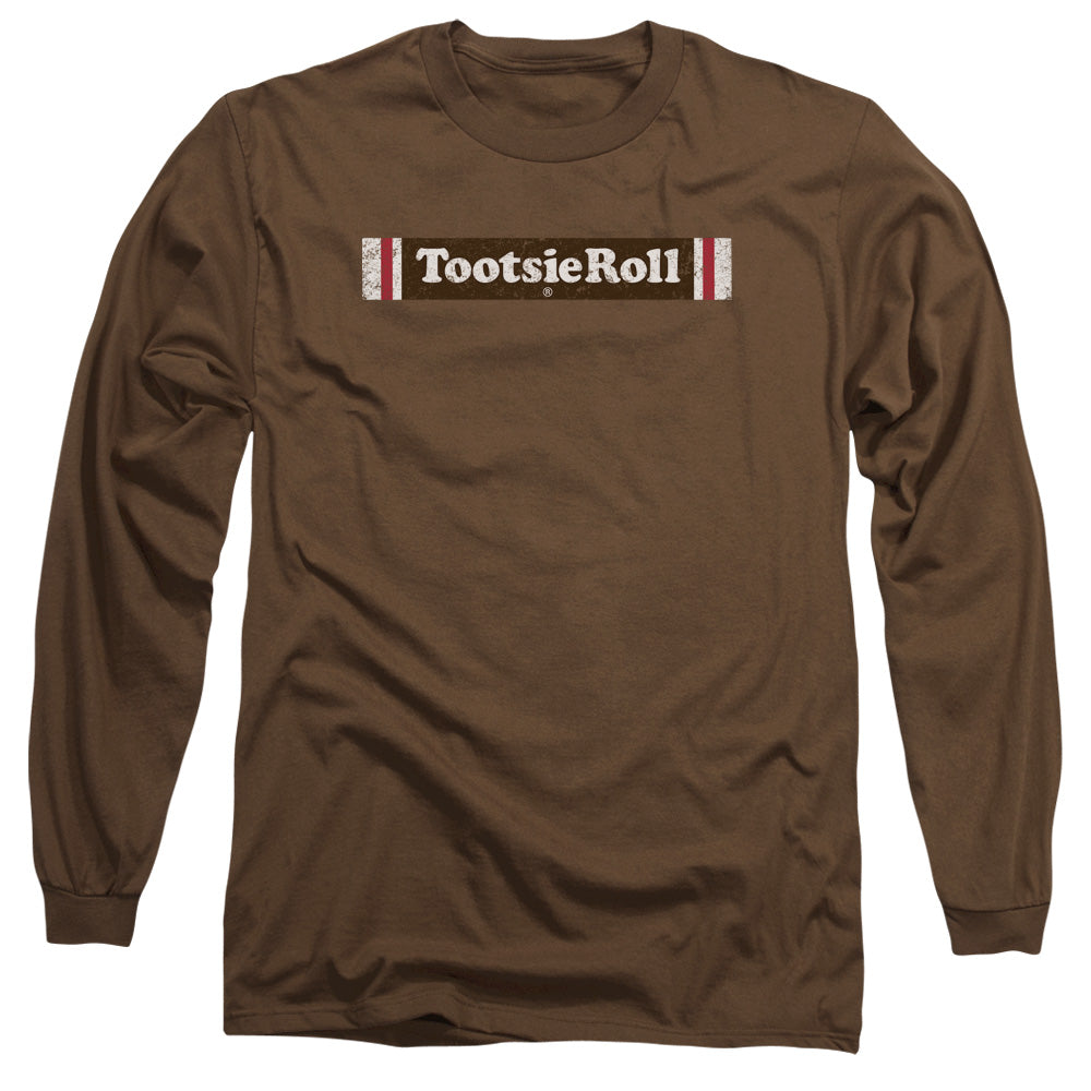 Tootsie Roll Tootsie Roll Logomens Long Sleeve Shirt Coffee