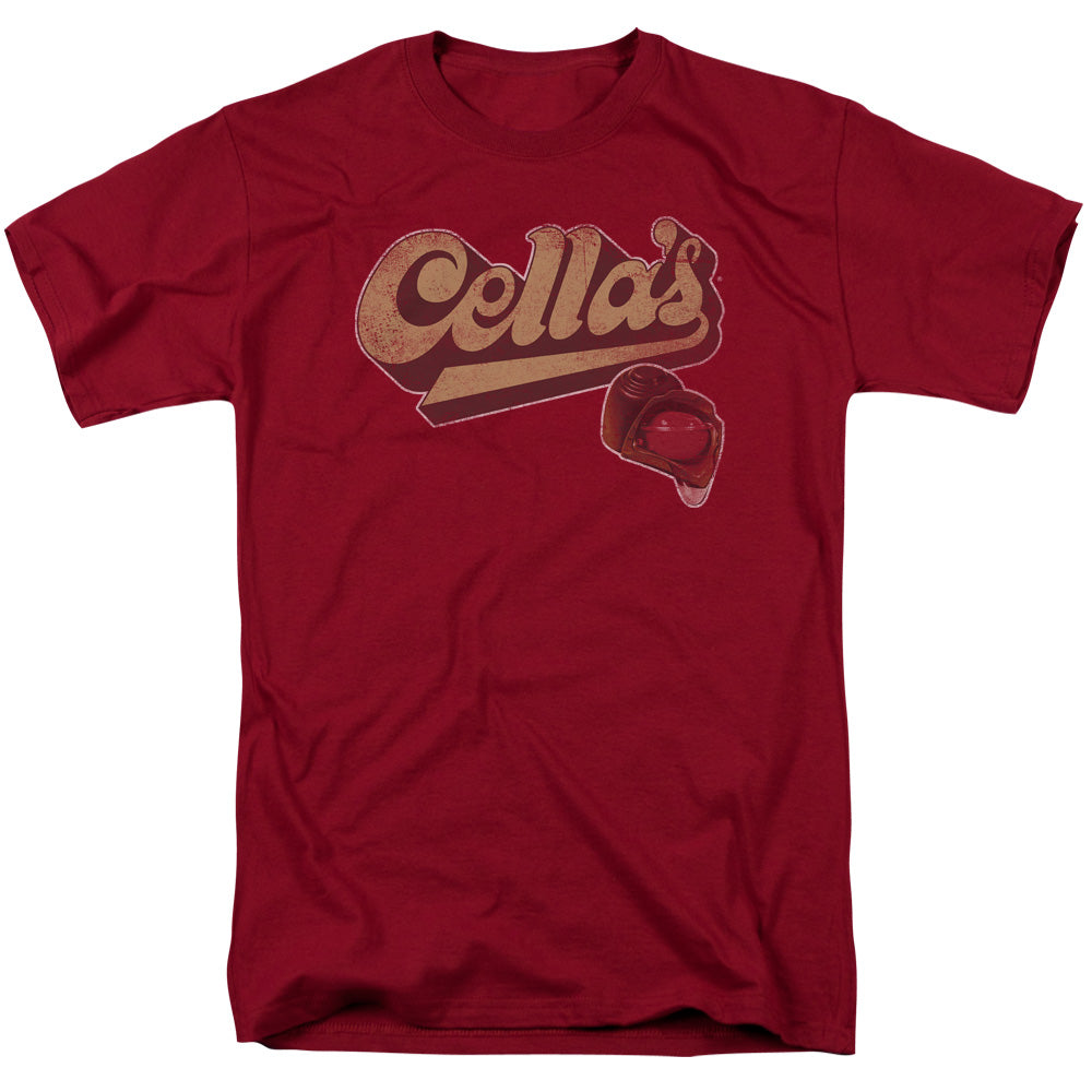 Tootsie Roll Cellas Logo Mens T Shirt Cardinal