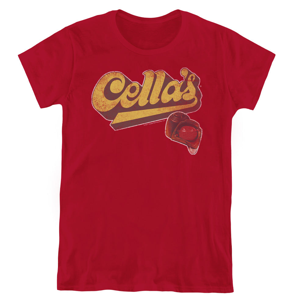 Tootsie Roll Cellas Logo Womens T Shirt Cardinal