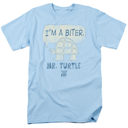 Tootsie Roll Im A Biter Mens T Shirt Light Blue