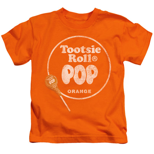 Tootsie Roll Pop Logo Juvenile Kids Youth T Shirt Orange