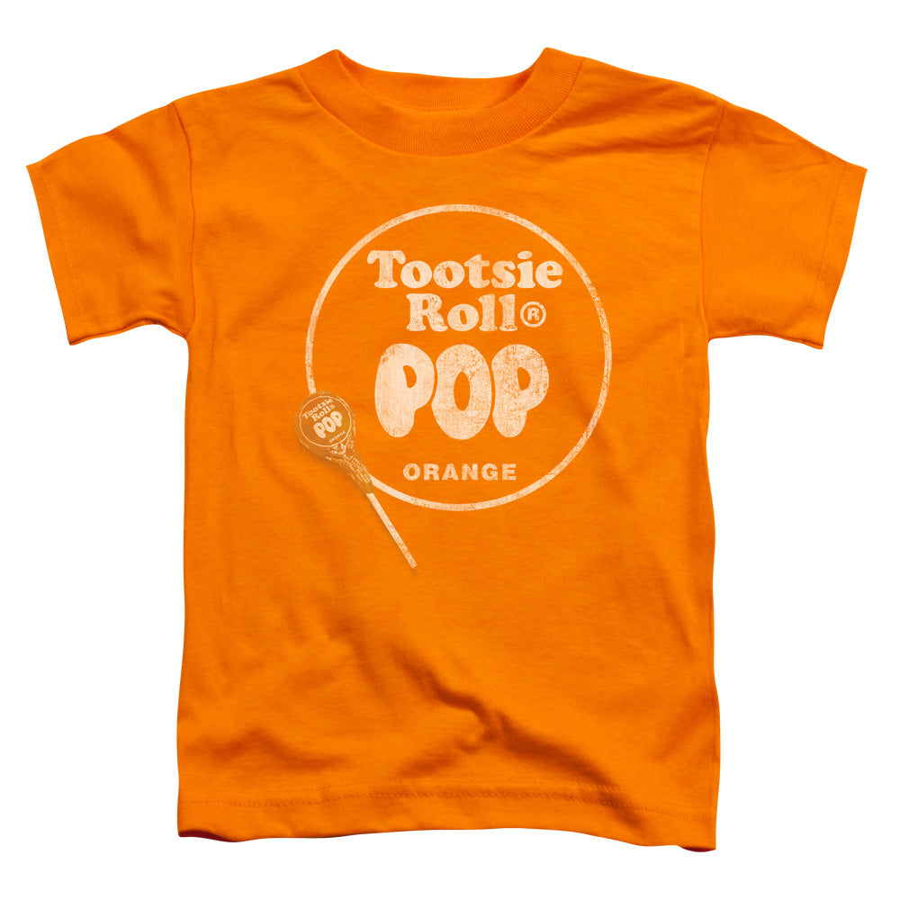 Tootsie Roll Pop Logo Toddler Kids Youth T Shirt Orange