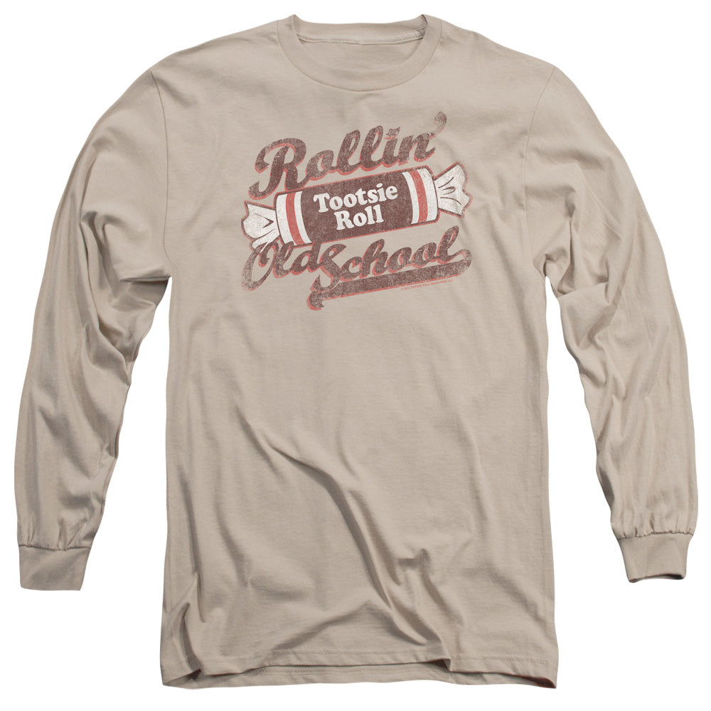 Tootsie Roll Old School Mens Long Sleeve Shirt Sand