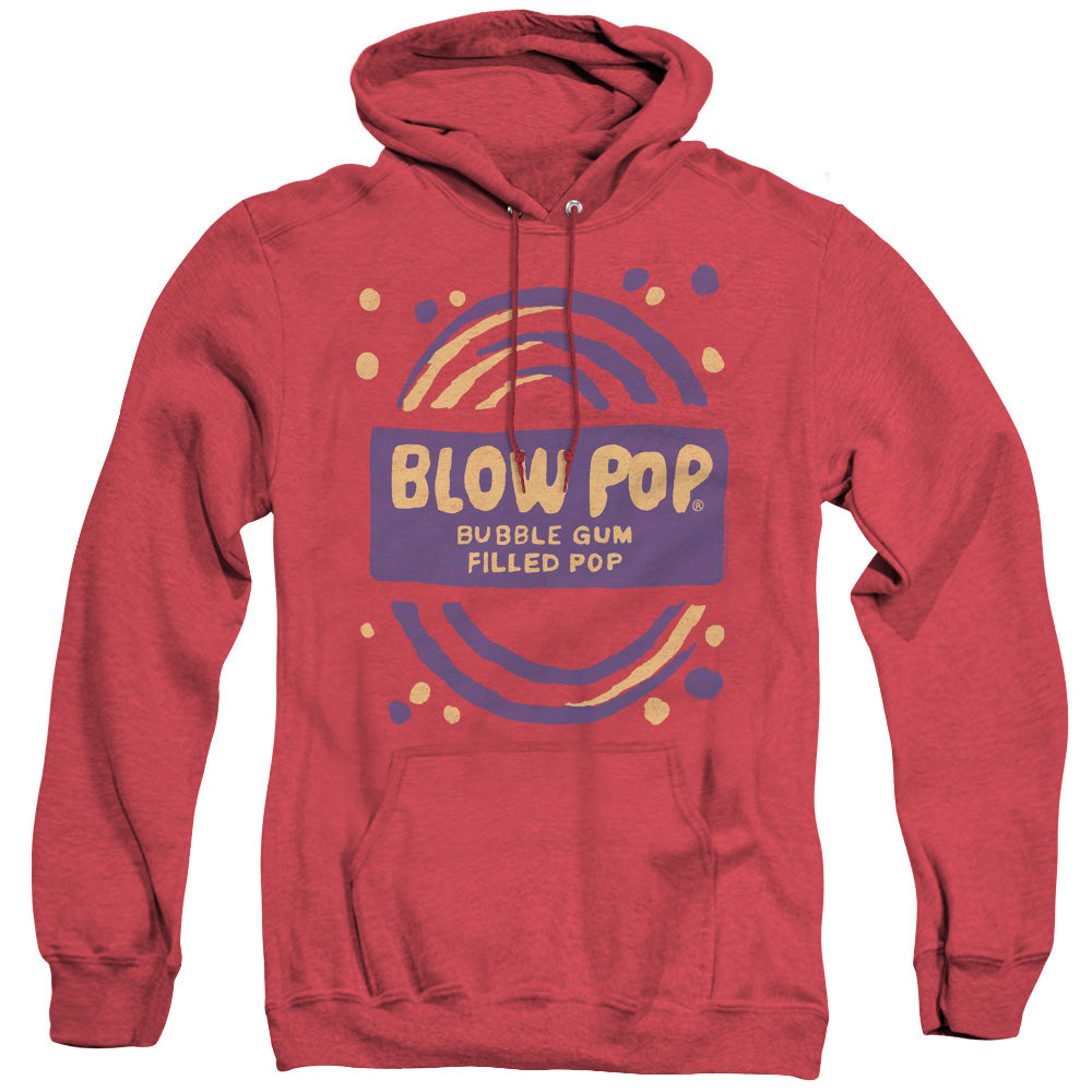 Tootsie Roll Blow Pop Rough Heather Mens Hoodie Red