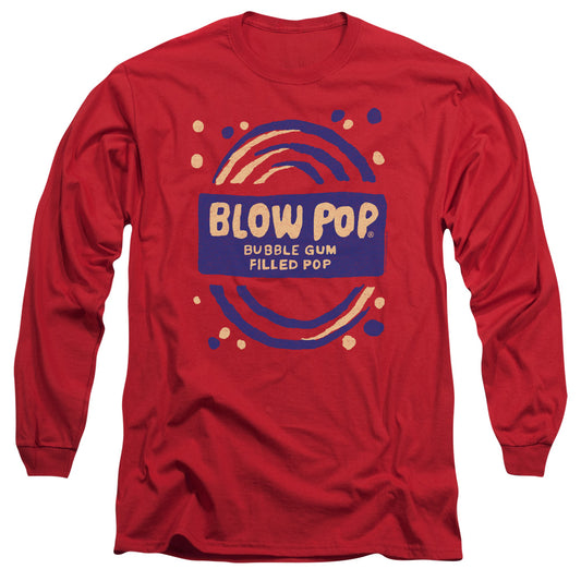 Tootsie Roll Blow Pop Roughmens Long Sleeve Shirt Red