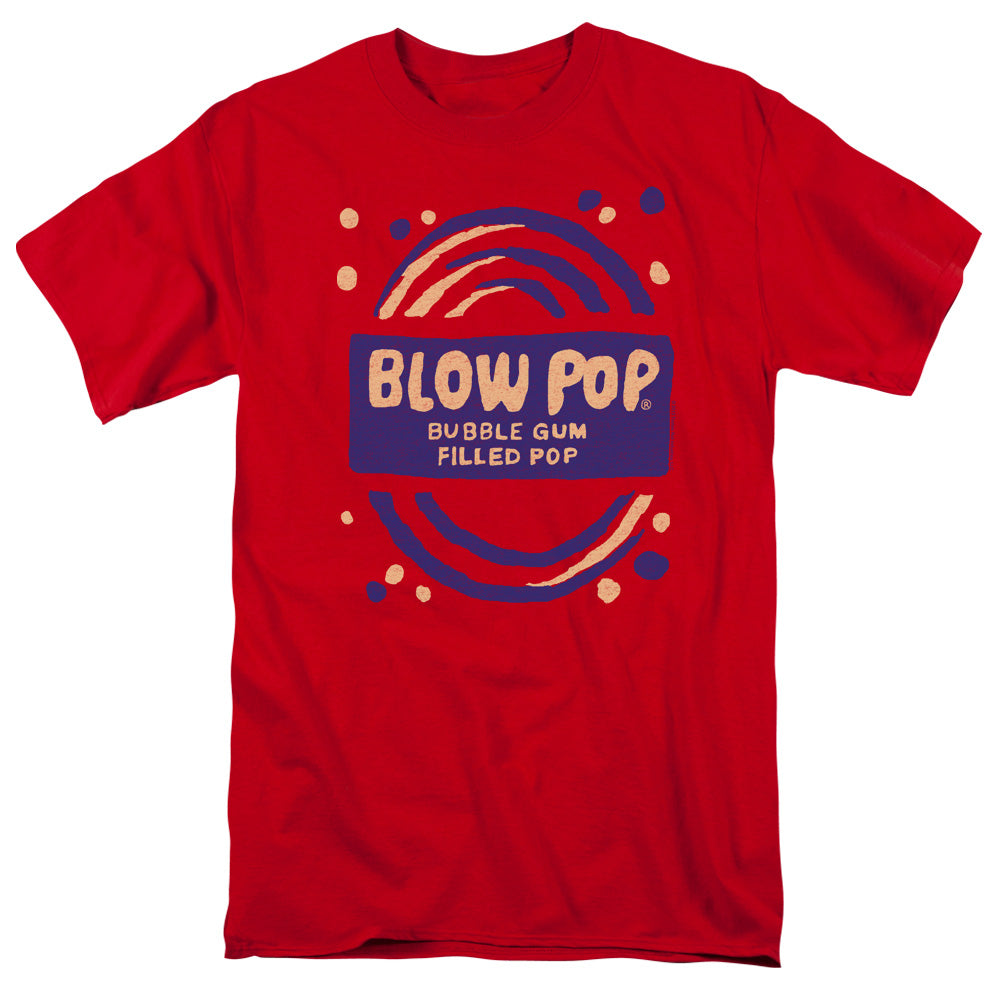 Tootsie Roll Blow Pop Rough Mens T Shirt Red