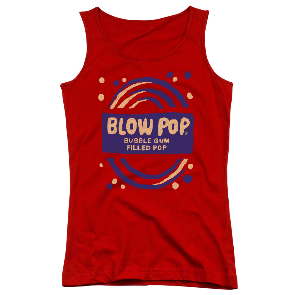 Tootsie Roll Blow Pop Rough Womens Tank Top Shirt Red