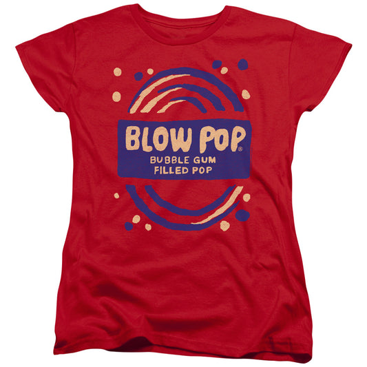 Tootsie Roll Blow Pop Rough Womens T Shirt Red