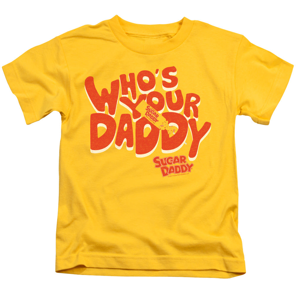 Tootsie Roll Whos Your Daddy Juvenile Kids Youth T Shirt Yellow