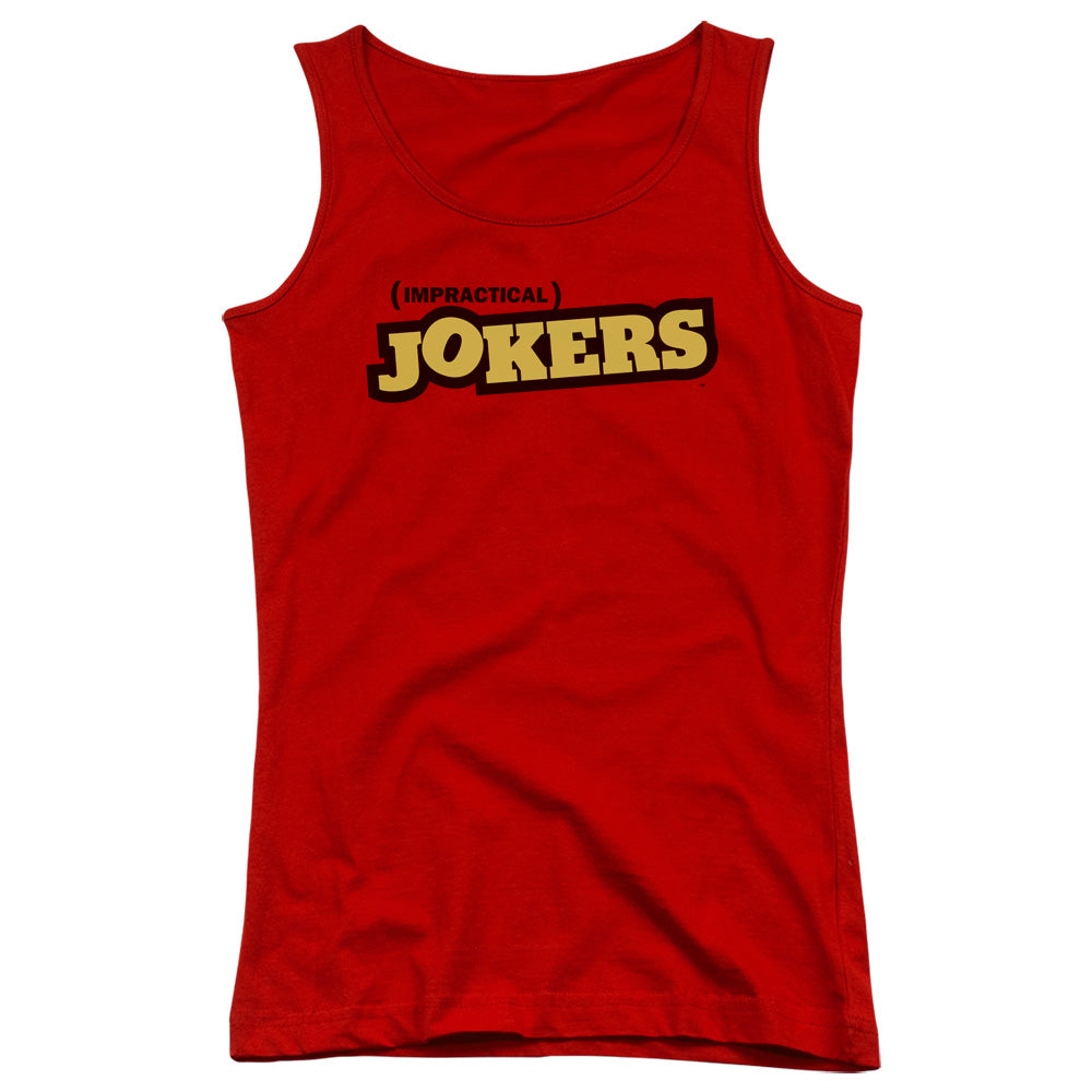 Impractical Jokers Impractical Jokers Logo Womens Tank Top Shirt Red