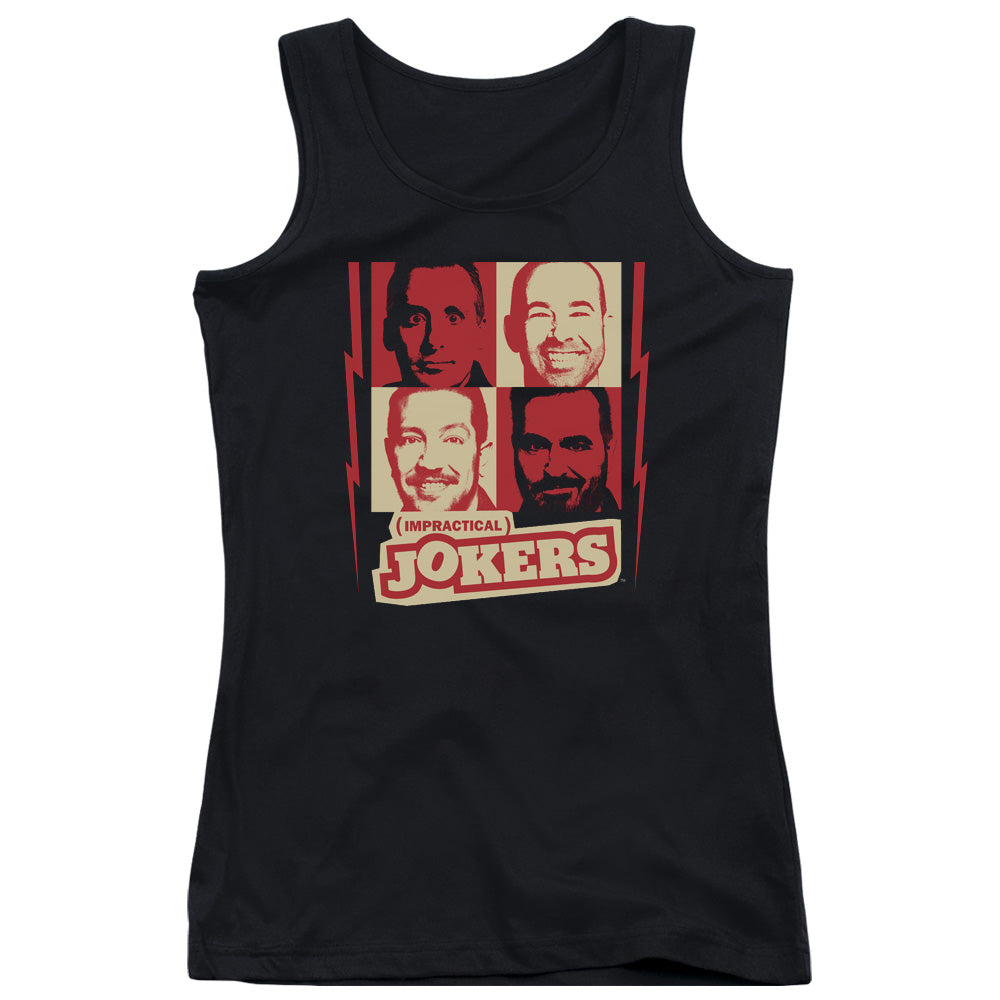 Impractical Jokers Jokers Lightning Womens Tank Top Shirt Black