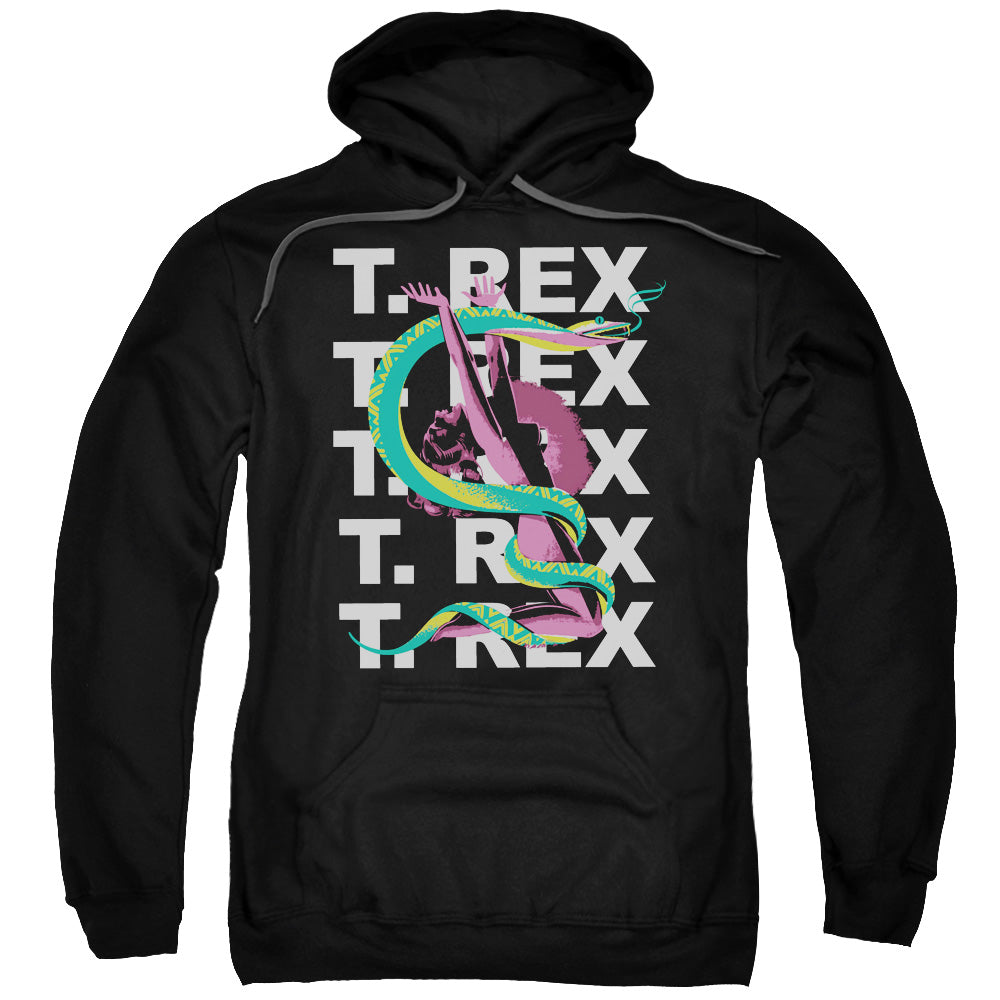 T Rex Snake Mens Hoodie Black