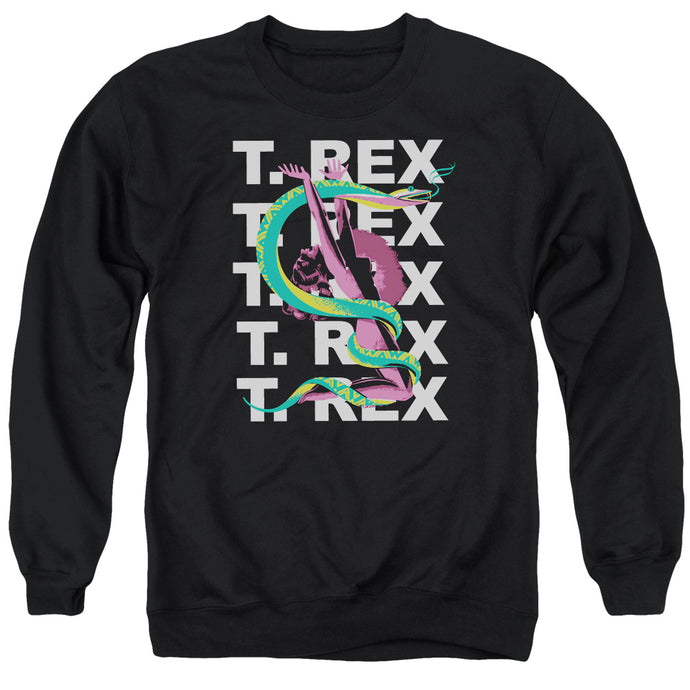 T Rex Snake Mens Crewneck Sweatshirt Black