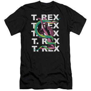 T Rex Snake Premium Bella Canvas Slim Fit Mens T Shirt Black
