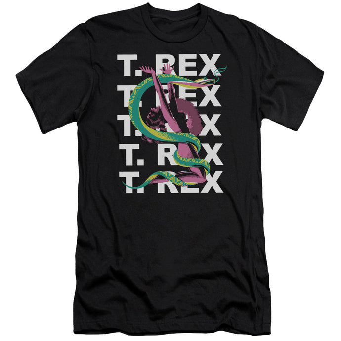 T Rex Snake Slim Fit Mens T Shirt Black