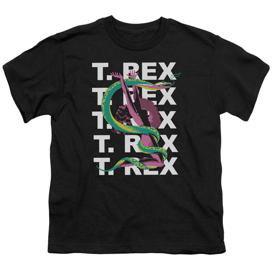 T Rex Snake Kids Youth T Shirt Black