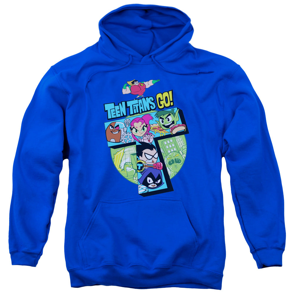 Teen Titans Go T Mens Hoodie Royal Blue