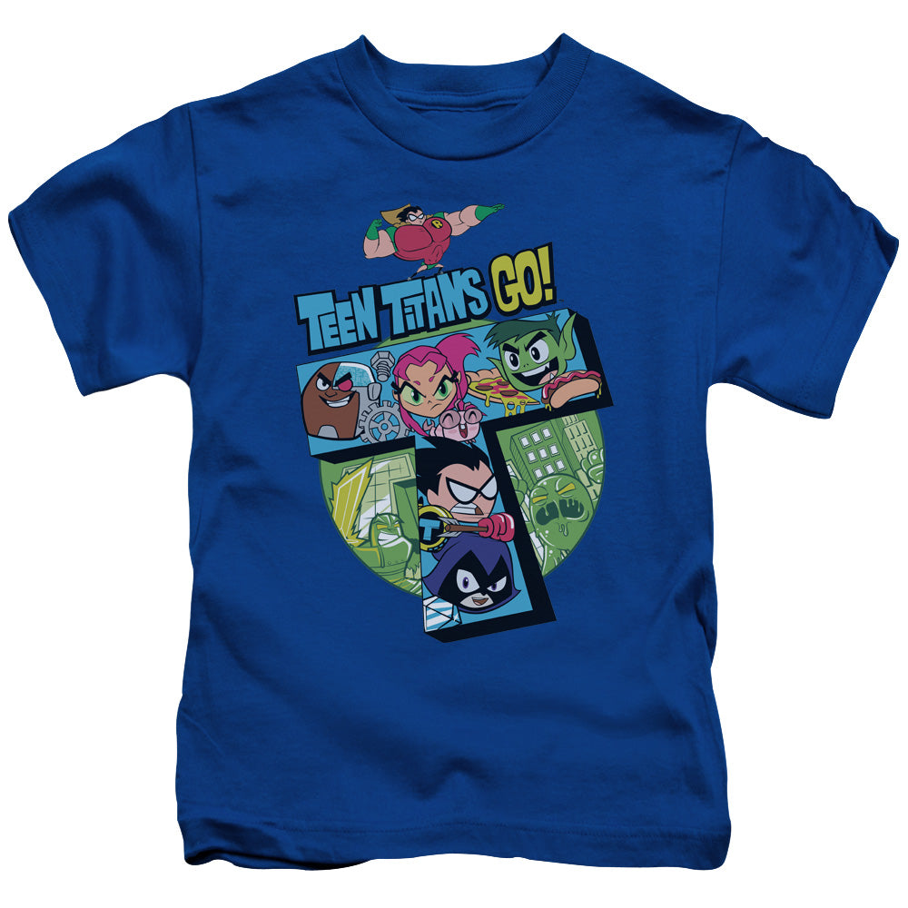 Teen Titans Go T Juvenile Kids Youth T Shirt Royal Blue