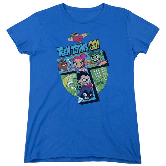 Teen Titans Go T Womens T Shirt Royal Blue