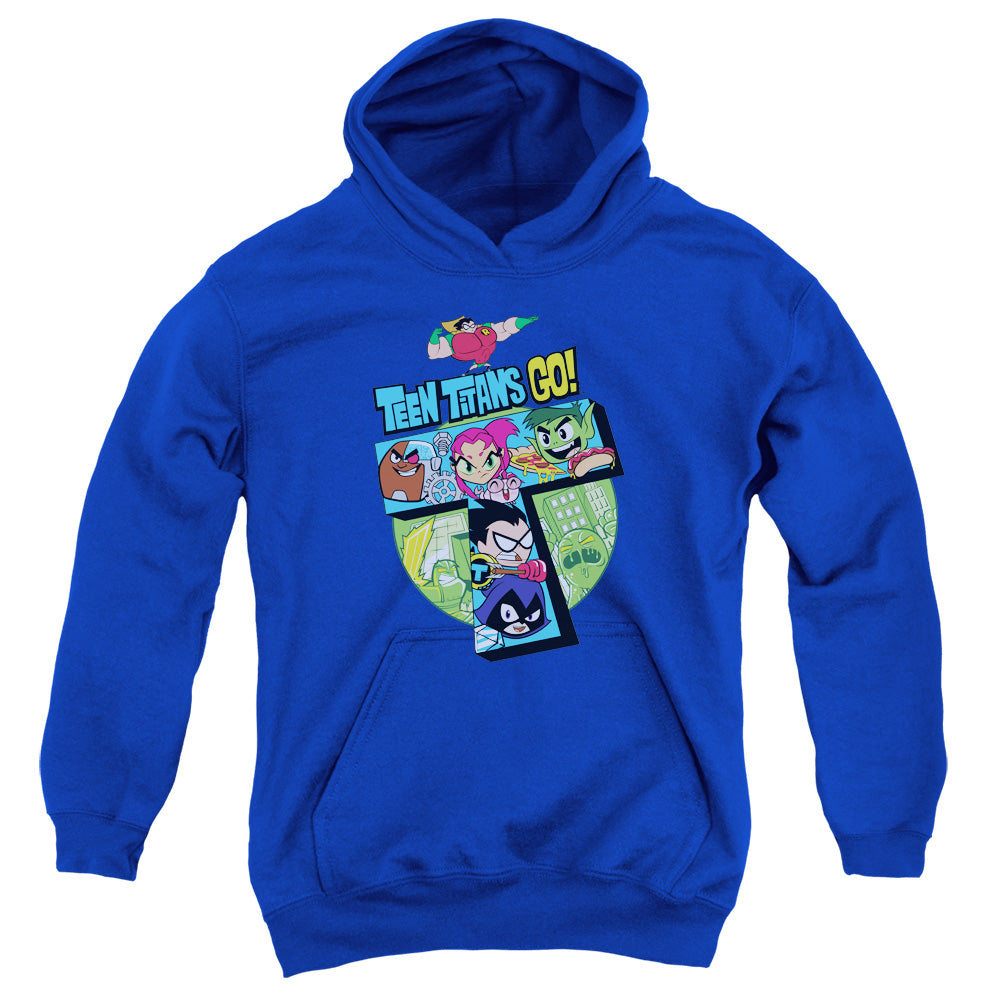 Teen Titans Go T Kids Youth Hoodie Royal Blue