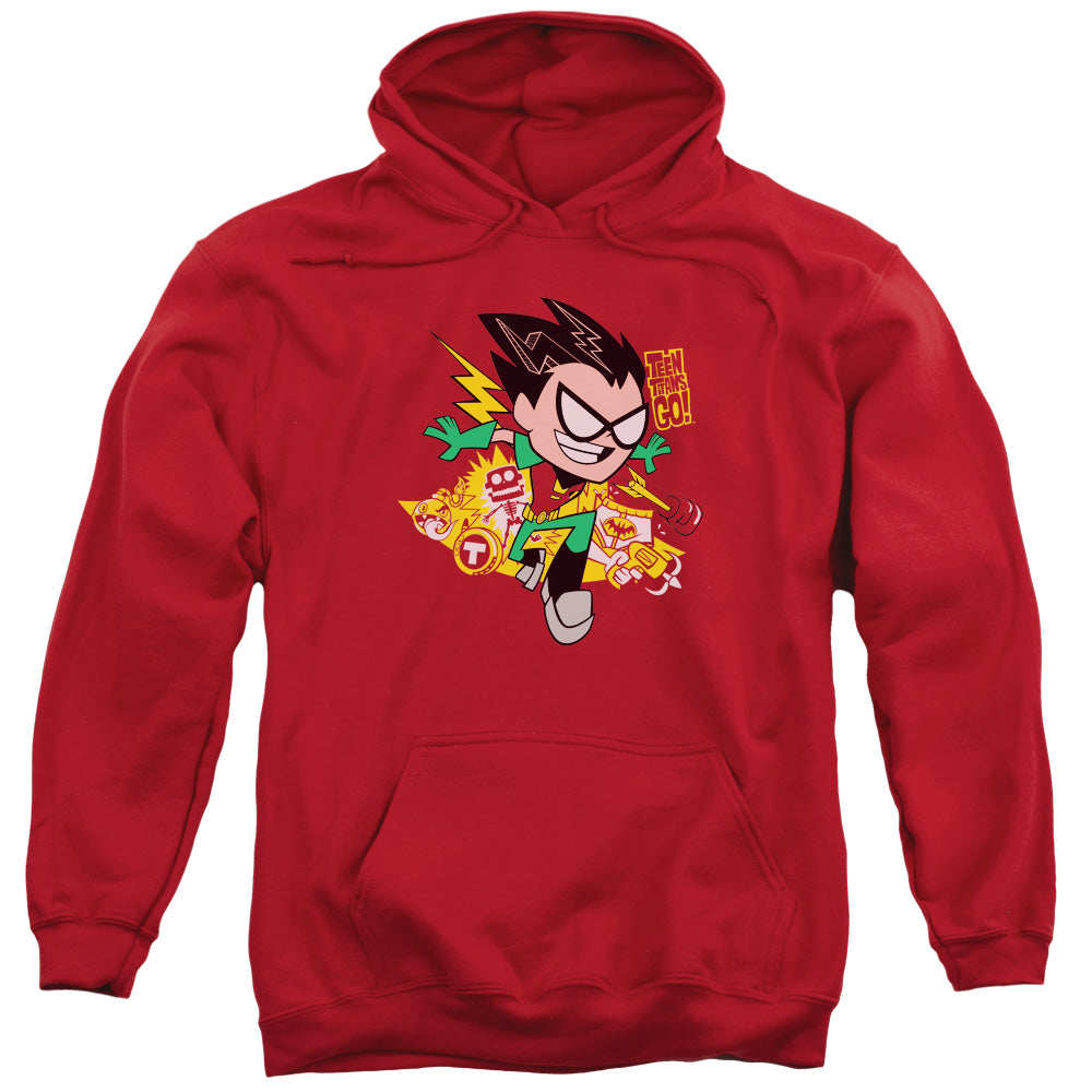 Teen Titans Go Robin Mens Hoodie Red