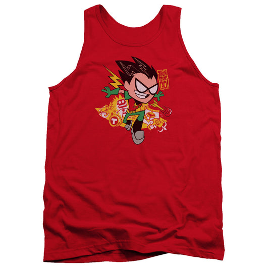 Teen Titans Go Robin Mens Tank Top Shirt Red