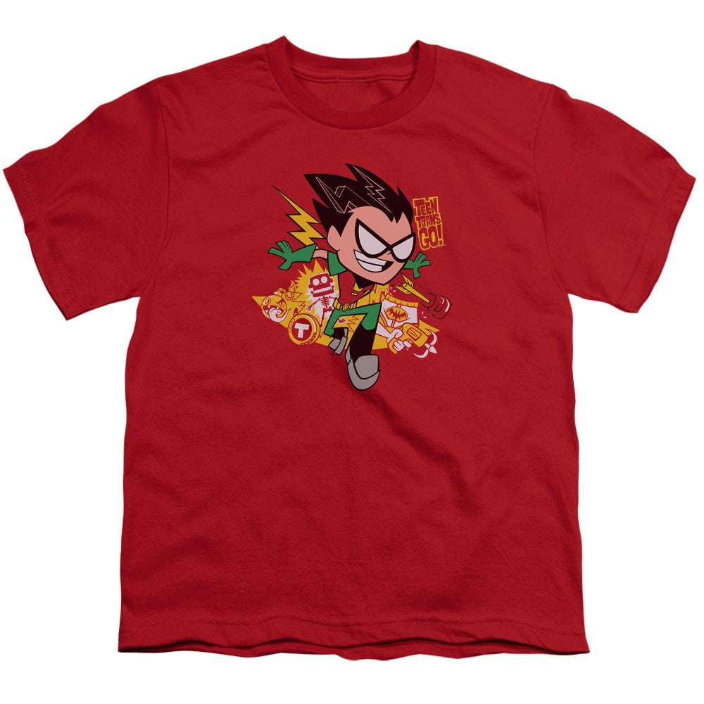 Teen Titans Go Robin Kids Youth T Shirt Red