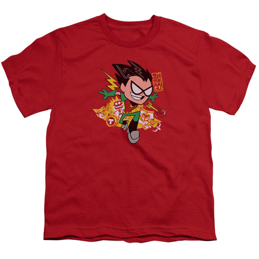 Teen Titans Go Robin Kids Youth T Shirt Red