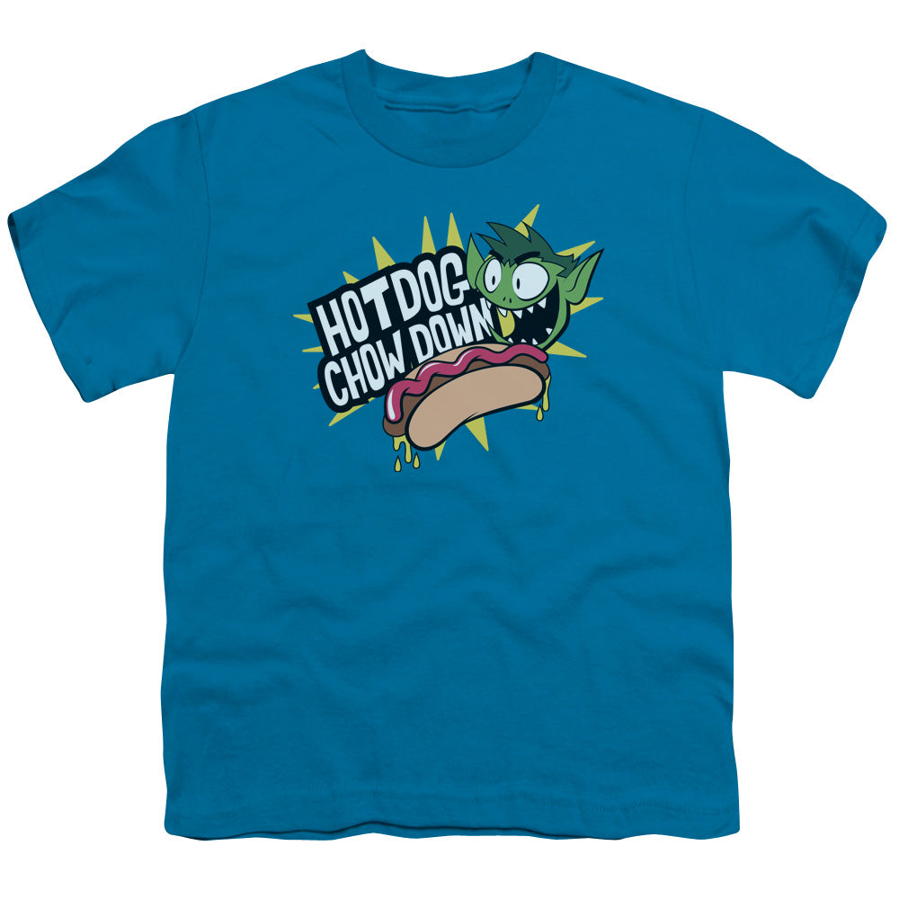 Teen Titans Go Chowdown Kids Youth T Shirt Turquoise