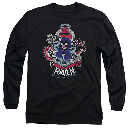 Teen Titans Go Raven Mens Long Sleeve Shirt Black