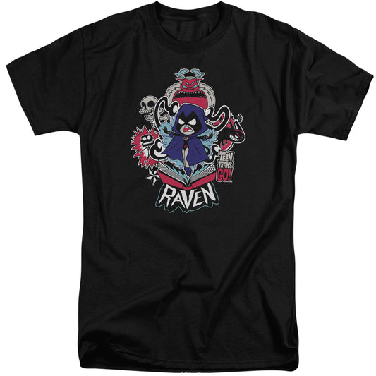 Teen Titans Go Raven Mens Tall T Shirt Black