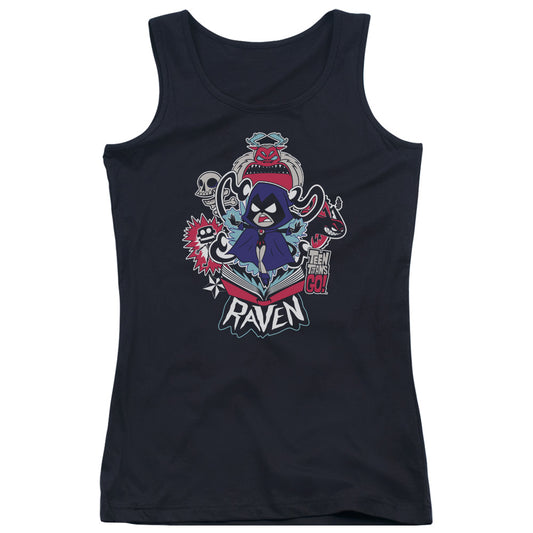 Teen Titans Go Raven Womens Tank Top Shirt Black