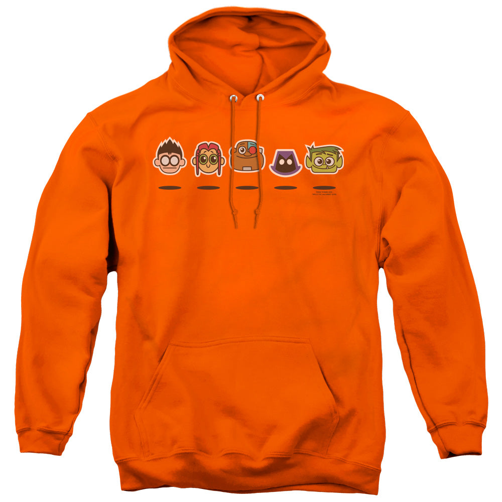 Teen Titans Go Floating Heads Mens Hoodie Orange